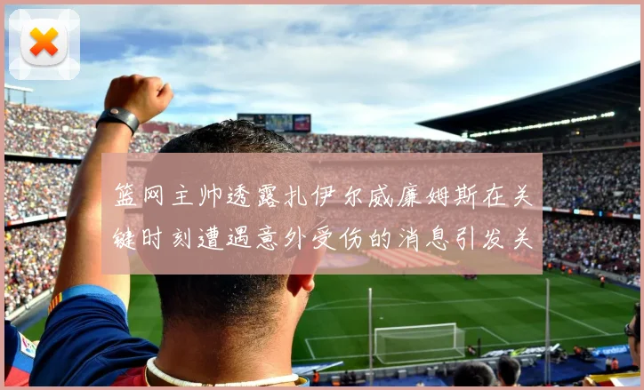 篮网主帅透露扎伊尔威廉姆斯在关键时刻遭遇意外受伤的消息引发关注